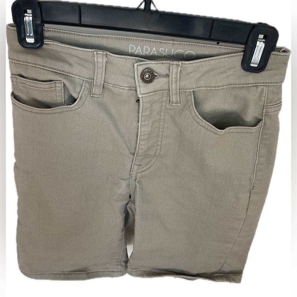 Parasuco Olive Mid length Denim Shorts